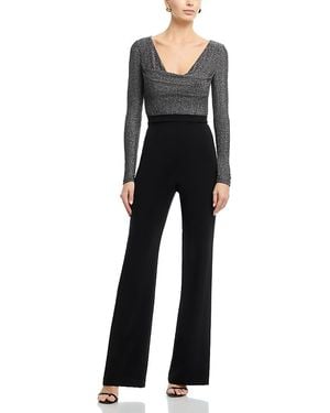 Black Halo Rafaela Color Block Jumpsuit - Black
