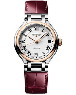 Longines Primaluna Watch, 34Mm - Red