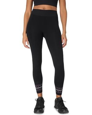 Sweaty Betty Fair Isle Base Layer Leggings - Black