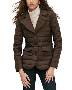 Veronica Beard Campbell Dickey Quilted Down Jacket - Brown