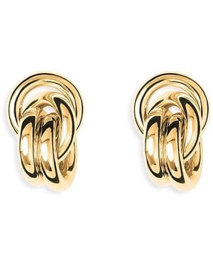 LIE STUDIO Vera Linked Circle Stud Earrings - Metallic
