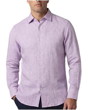 Robert Talbott Morgan Linen Shirt - Purple
