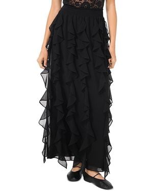 1.STATE Corkscrew Maxi Skirt - Black