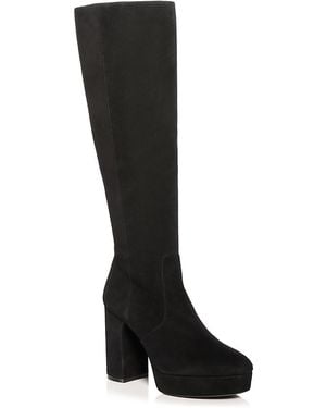 Stuart Weitzman Dayna Tall Platform Boots - Black