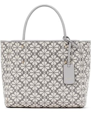 Kate Spade Spade Flower Jacquard Tote - Metallic