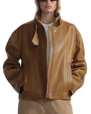 A.L.C. A. .C. Hudson Leather Jacket - Brown