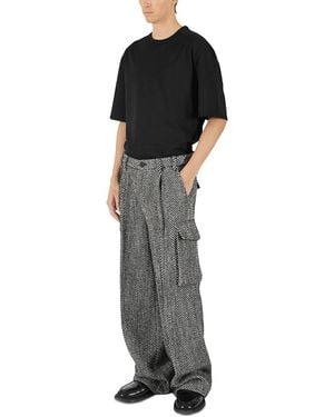 KROST Eco Herringbone Regular Fit Cargo Pants - Black