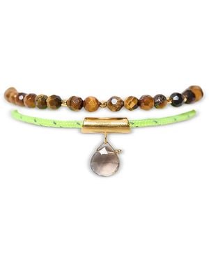 Chan Luu Surf Gemstone Beaded Ankle Bracelets, Set Of 2 - Multicolor