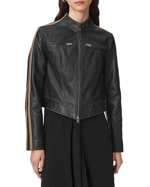AllSaints Tiggy Leather Jacket - Black