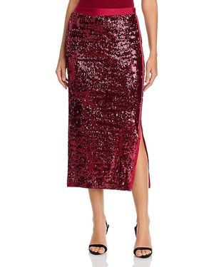 BOSS Ebibi Sequin Stretch Bodycon Skirt - Red