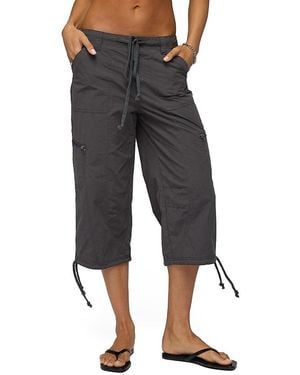 Edikted Lilith Cargo Capri Pants - Gray