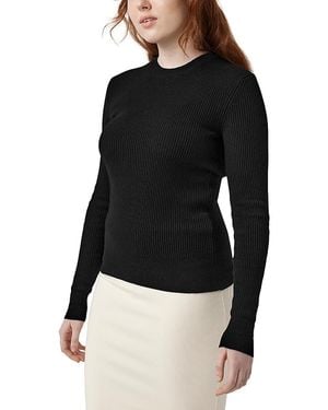 Canada Goose Georgian Slim Crewneck Wool Sweatshirt - Black