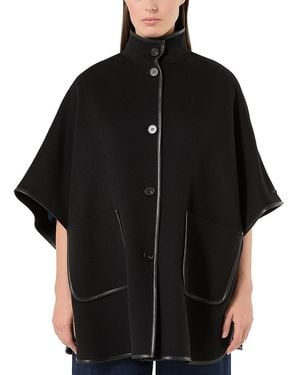 Marina Rinaldi Mrsbaita Cape Jacket - Black