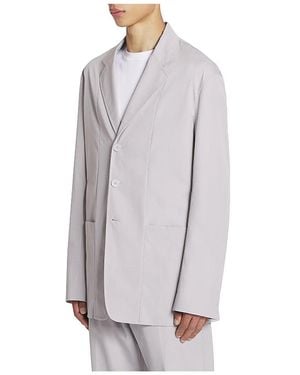 Lanvin Straight Fit Cotton Jacket - Gray