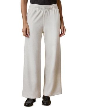 Faherty Fleece Wide Leg Pants - Gray