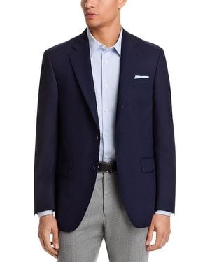 Peter Millar Flynn Textured Solid Wool Classic Fit Sportcoat - Blue