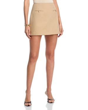French Connection Twill Trench Mini Skirt - Natural