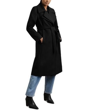 Reiss Petite Odette Mid Length Belted Coat - Black