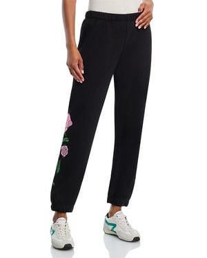 Aqua X Angelica Hicks Ring Around The Rosie Sweatpants - Black