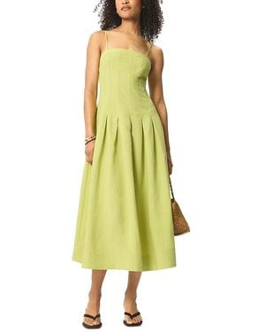 Whistles Sleeveless Midi Dress - Yellow