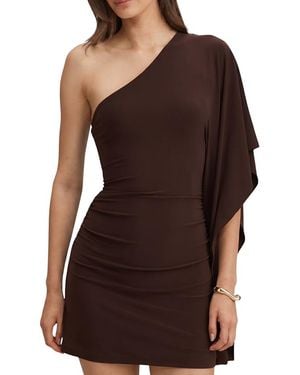 EVER NEW Adriana One Shoulder Mini Dress - Brown
