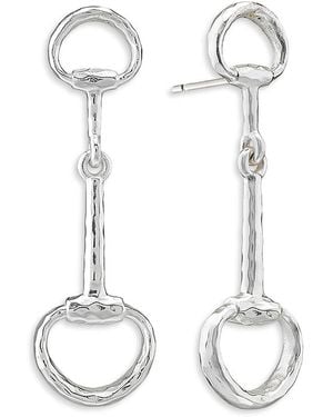 Capucine de Wulf Equestrian Snaffle Bit Earrings - White