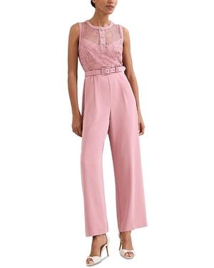 Phase Eight Petites Ivanna Embroidered Jumpsuit