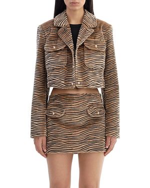 Lamarque Cropped Jacket - Brown