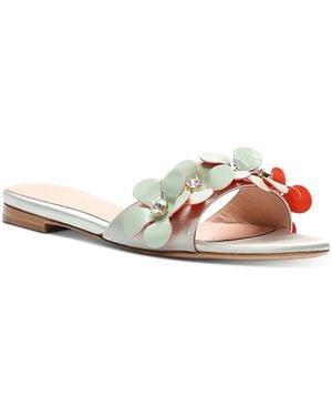 Giambattista Valli Slip On Embellished Sandals - Blue