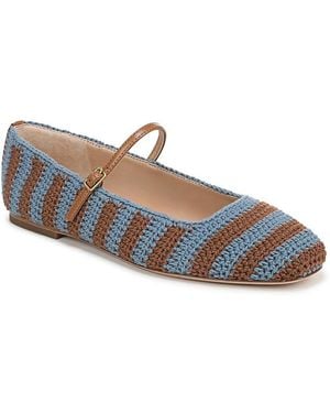 Veronica Beard Ellie Crochet Flats - Blue