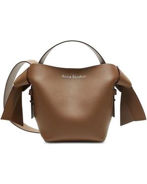 Acne Studios Musubi Mini R Leather Shoulder Bag - Brown