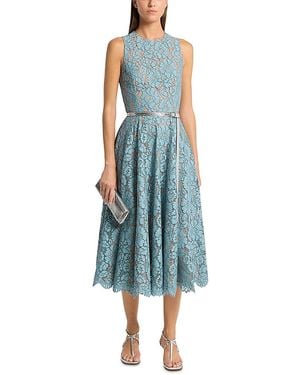 Michael Kors Floral Lace Dress - Blue