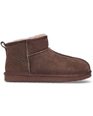 Whistles Mable Shearling Lined Slipper Boots - Brown