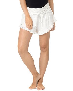 Nom Maternity Fleur Maternity Shorts - White