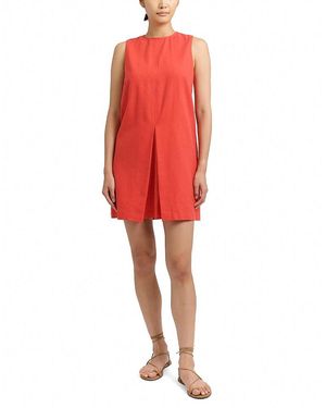 Cartolina Nantucket Fiona Linen Shift Dress - Red