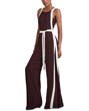 Reiss Salma Color Block Jumpsuit - Purple