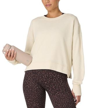 Sweaty Betty After Class Cropped Sweatshirt - White