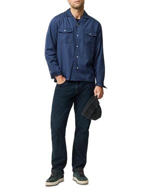 Rodd & Gunn Newland Pass Cotton Long Sleeve Overshirt - Blue