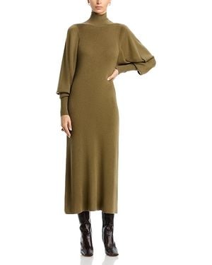 By Malene Birger Menna Mock Neck Sweater Dress - Green