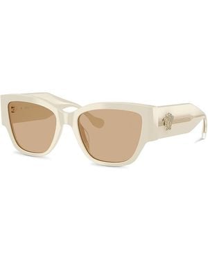 Versace Cat Eye Sunglasses, 55Mm - Natural