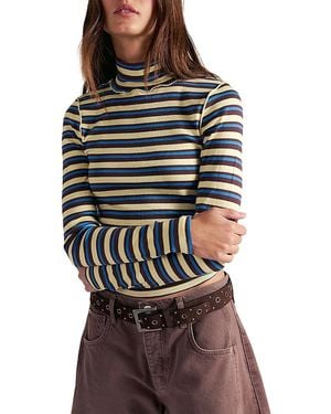 Free People Good Good Turtle Stripe Tee - Yellow