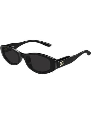 Balenciaga Nova Geometric Sunglasses, 53Mm - Black