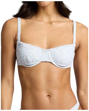 Onia Marilyn Bikini Top - Blue