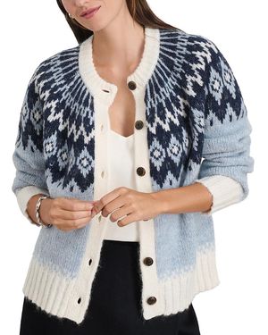 Alex Mill Ashwood Fair Isle Cardigan - Blue