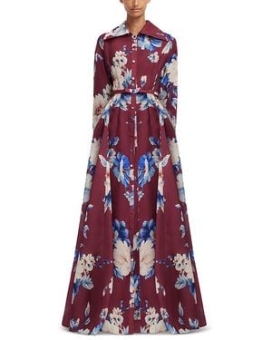 LEO LIN Josephine Silk Gown - Purple