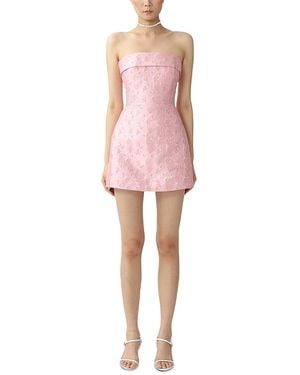 SAU LEE Jodie Jacquard Dress - Pink
