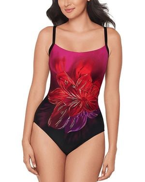 Miraclesuit Petali Rosa Starr One Piece Swimsuit - Red