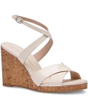 Stuart Weitzman Alyssa Wedge Sandals - Metallic