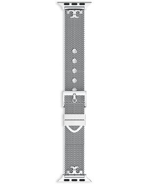 Tory Burch Kira Stainless Steel Mesh Band For Apple Watch, 38/40/41/42Mm And 42/44/45/46/49Mm - White