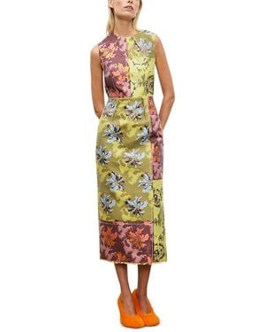 ALÉMAIS Adriana Jacquard Gown - Green